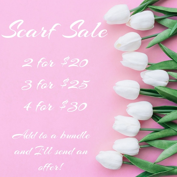 Red Lightweight Sheer Scarf - Picture 3 of 3